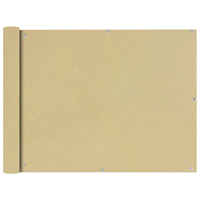 vidaXL Balkonsichtschutz Oxfordgewebe 90x400 cm  Beige