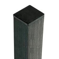 Tuinpaal composiet Basic antraciet met houten kern 6,8 x 6,8 x 270 cm