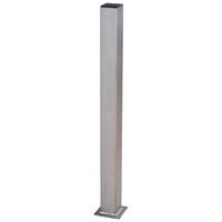 Paal ijzer met voet gegalvaniseerd 8 x 8 x 96 cm