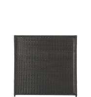 Schutting wicker Trend recht zwart (115 x 110 cm)