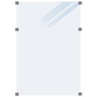 Plus Danmark Glasplaat Gehard glas 6 mm mat glas (90 x 127 cm)