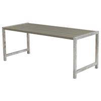 Plus Danmark Planken tafel vuren geimpregneerd Plankesaet grijsbruin 77 x 186 x 72 cm