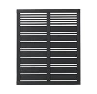 Plus Danmark Schutting vuren Silence louvre recht zwart (120 x 140 cm)