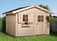 WEKA Gartenhaus Premium28 FT 300x300, ohne Imprägnierung, Ausführung:Vordach 20 cm