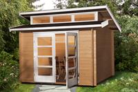 WEKA Gartenhaus 158 Gr.1, 28 mm, ohne Imprägnierung, Ausführungen:mit 3 Oberlichtern