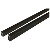 Onder-en bovenregel aluminium Mix & Match antraciet gepoedercoat (2 x 2,5 x 180 cm)