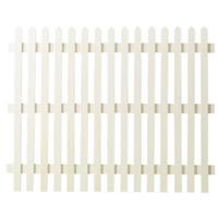 Tuinhek vuren Skagen Lux recht wit (150 x 120 cm)