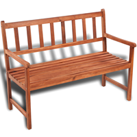 vidaXL Gartenbank 120 cm Massivholz Akazie Braun