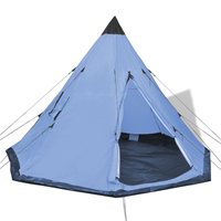 VidaXL Tent 4 personen blauw