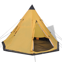 VidaXL Tent 4 personen geel