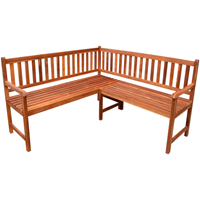 VidaXL Tuinhoekbank 150 cm massief acaciahout
