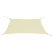 vidaXL Sonnensegel Oxford Gewebe Rechteckig 2 x 4 m  Creme