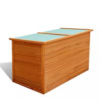 vidaXL Garten-Aufbewahrungsbox 126×72×72 cm Holz Braun