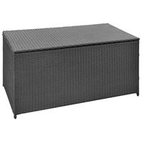 VidaXL Tuinbox 120x50x60 cm poly rattan zwart