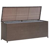 VidaXL Tuinbox 120x50x60 cm poly rattan bruin