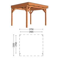 TrendHout Buitenverblijf Casa 375 x 330 x 260 cm