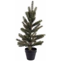 Kunst kerstboomp groen in pot 60 cm