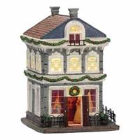 Kerstdorp bolsward balzaal - met licht - 14,3 x 13,5 x 21,5 cm - kerstdorp huisje