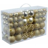 Gouden kerstballen 100 stuks