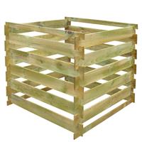 Compostbak gelat vierkant 0,54 m hout