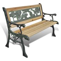 VidaXL tuinbank hout dierenprint 84cm