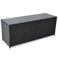 VidaXL Tuinbox 150x50x60 cm poly rattan zwart