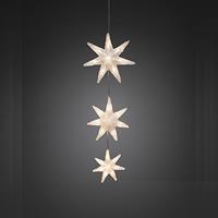 konstsmide Driedelige LED lichtketting Schneeflocke