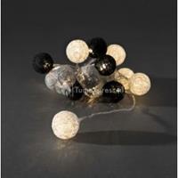 konstsmide LED cotton balls lichtsnoer monochrome 3.5cm
