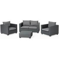 Allibert Salta loungeset 2-zitsbank - graphite