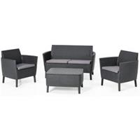 Allibert Loungeset Salemo grafiet 8-delig 236629