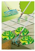 Gardena - combisystem-Komplettangebot (Rechenbesen + Grubber- Fugenkratzer + Stiel) 03087-20