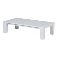 Cube lounge tafel 140x70xH40 cm mat white