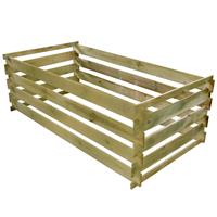 VidaXL VidaXL Compostbak Met Latten Geïmpregneerd Grenenhout 180x90x90