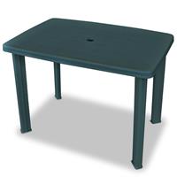 VidaXL Tuintafel 101x68x72 cm kunststof groen