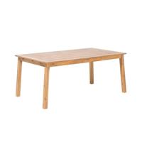 Beliani CESANA Tuintafel Licht houtkleur Acaciahout