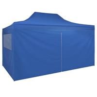 VidaXL Vouwtent pop-up met 4 zijwanden 3x4,5 m blauw