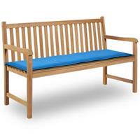 VidaXL tuinbank kussen blauw 150x50x3 cm