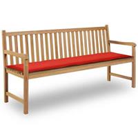 VidaXL tuinbank kussen rood 180x50x3 cm