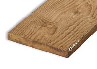 Schuttingplank grenen 1,5 x 16 cm bruin geimpregneerd (210 cm) geschaafd