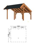 Trendhout Kapschuur De Heerd 5m Combinatie 1