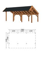 Trendhout Kapschuur De Heerd 7.4m Combinatie 1