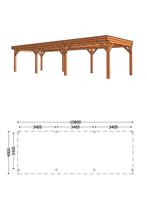 Trendhout Buitenverblijf Refter XL 1080 x 400 x 260 cm