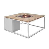 Cosi Fires Loft 100 white frame teak top