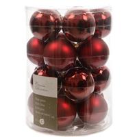 Decoris Glas Kerstballen (6cm) Box 20 Stuks Ossenbloed