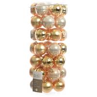 Decoris Glas Kerstballen Mix (6cm) Box 49 Stuks Gold