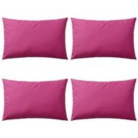 VidaXL Buitenkussens 60x40 cm roze 4 st