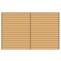 Solid carport voorwand S7737 390x245cm