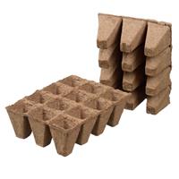 Turfpottrays H5x4x4cm 12 trays - 12 Stuks