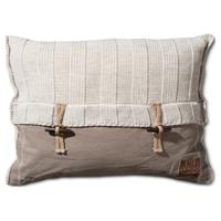 knitfactory Kussen 6x6 Rib 60x40 Beige