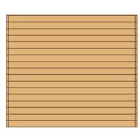 Solid carport voorwand S7734 270x255cm